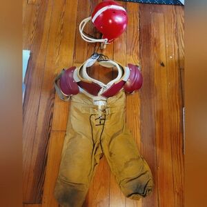 Vintage Hutch Football protective uniform pads helmet pants set